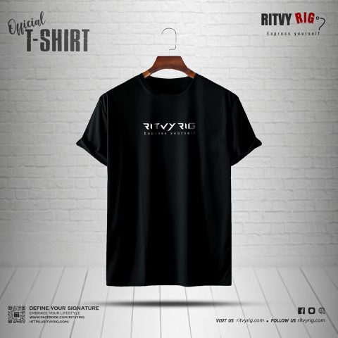 Ritvy Official Half Sleeve T-shirt - Black