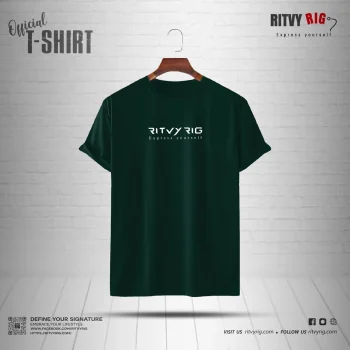 Ritvy Official Half Sleeve T-shirt - Olive Green