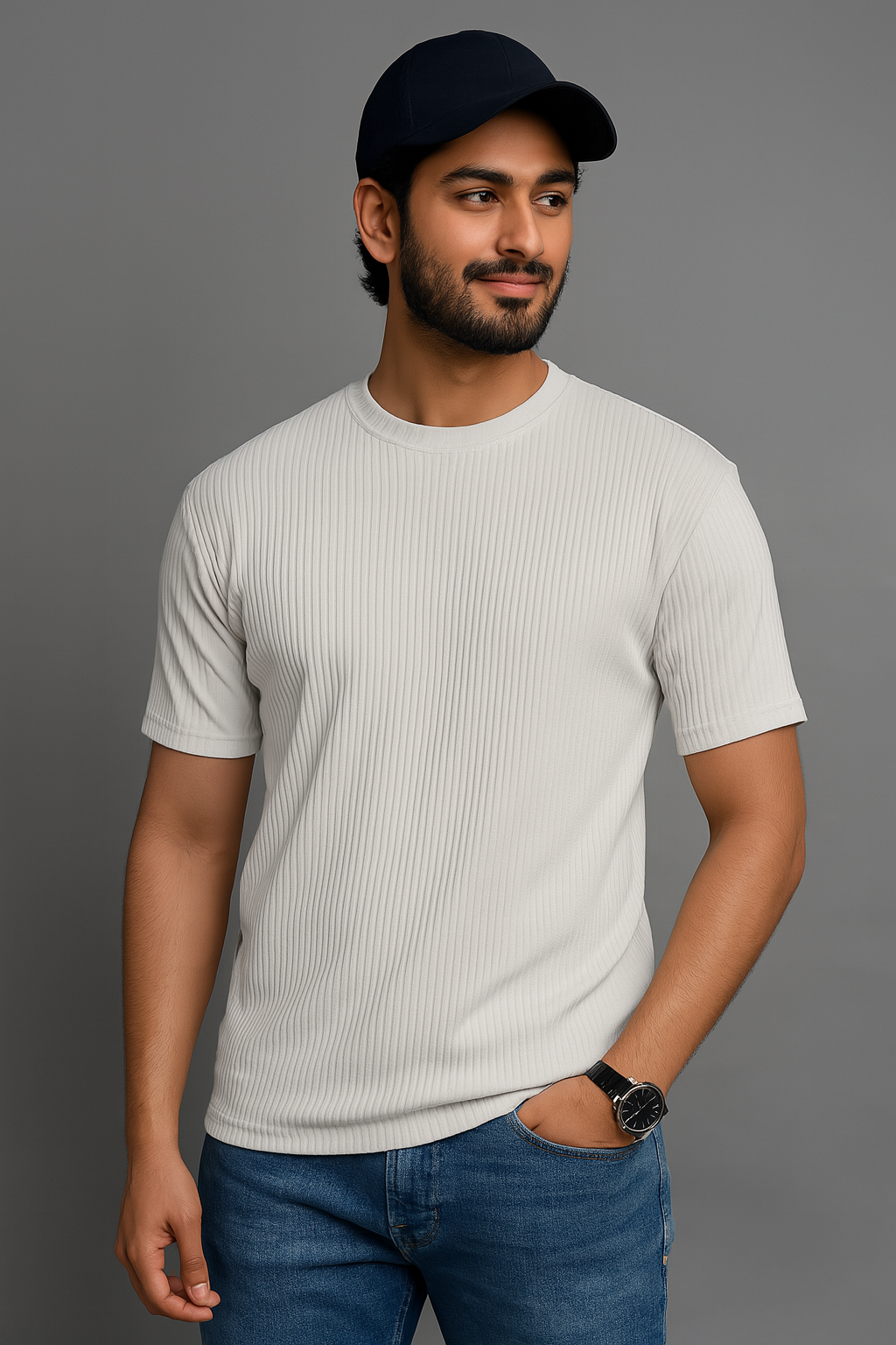 Rib Tshirt - Off White