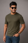Rib Tshirt – Olive