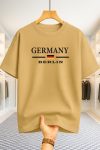 Drop Shoulder T-shirt - Germany - Beige