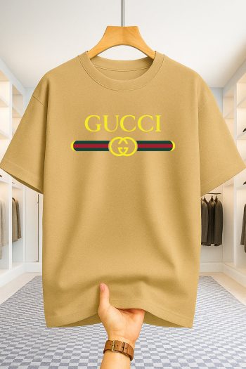 Drop Shoulder T-shirt - Gucci - Beige