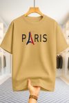 Drop Shoulder T-shirt - Paris 2 - Beige
