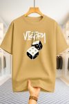 Drop Shoulder T-shirt - Victory - Beige