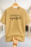 Drop Shoulder T-shirt - Perfect - Beige