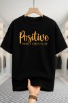 Drop Shoulder T-shirt - Positive - Black