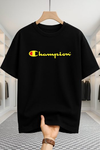 Drop Shoulder T-shirt - Champion - Black