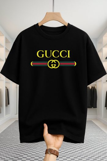Drop Shoulder T-shirt - Gucci - Black