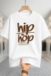 Drop Shoulder T-shirt - HipHop - White