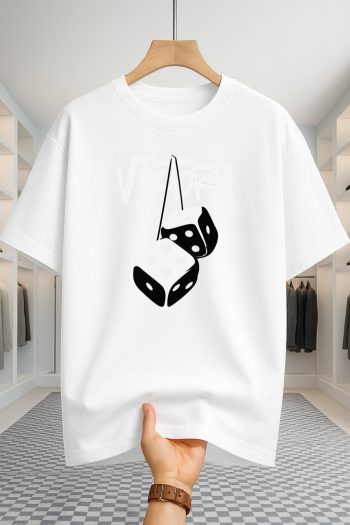 Drop Shoulder T-shirt - Victory - White