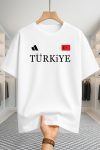 Drop Shoulder T-shirt - Turkiye - White