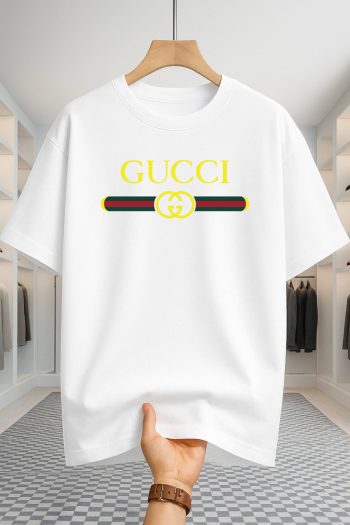 Drop Shoulder T-shirt - Gucci - White