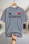 Drop Shoulder T-shirt - Turkiye - Ash