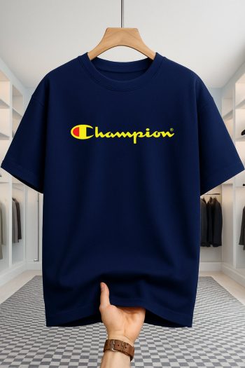Drop Shoulder T-shirt - Champion - Navy Blue