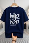 Drop Shoulder T-shirt - HipHop - Navy Blue