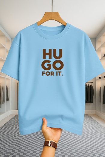 Drop Shoulder T-shirt - Hugo - Sky Blue