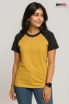 Womens Raglan – Yellow & Black